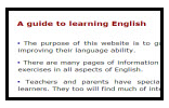 A guide to learning English
